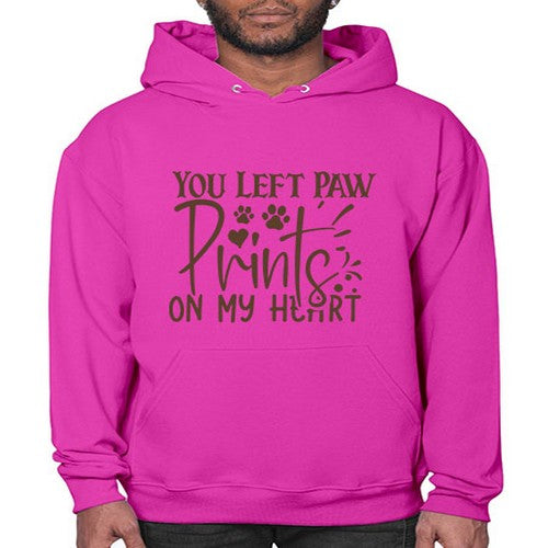You Left Paw Prints On My Heart Style 53# - dogs- Hoodie