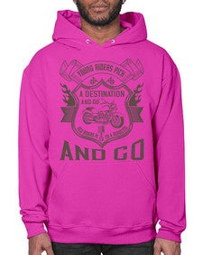 Young riders pick a destination and go old riders pick a dissection and go 84# - motorcycle- Hoodie