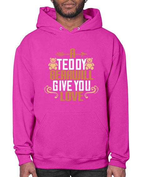 a teddy bear will give you love 3# - bears - animals- Hoodie