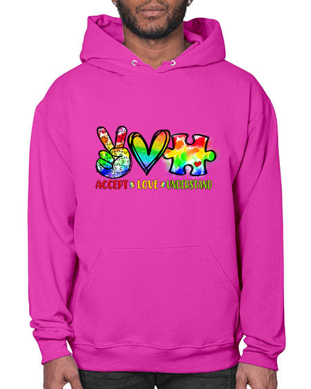 accept love understand - autism- Hoodie