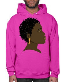 african girl 91# - black girls or women- Hoodie