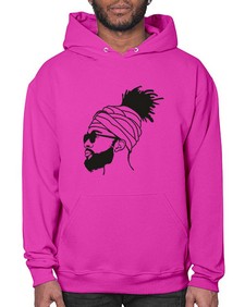 beardman 44# - black boys or men- Hoodie