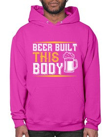 beer built this body 642# - beer- Hoodie