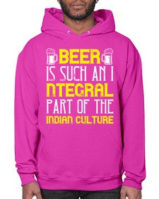 beer is such an integral part of the indian culture 652# - beer- Hoodie