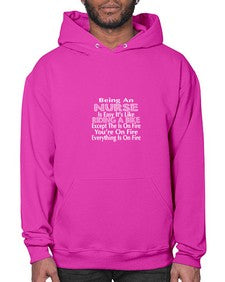 being an nurse is easy its like 611# - nurse- Hoodie