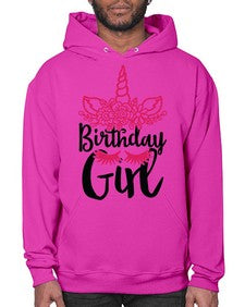 birthday girl 60# - unicorn- Hoodie