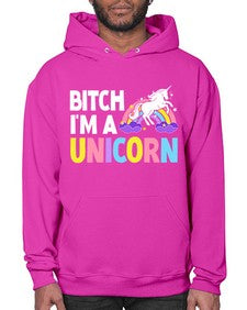 bitch im a unicorn 61# - unicorn- Hoodie