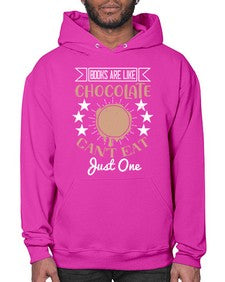 books are like chocolate cant eat just one 57# - chocolate- Hoodie