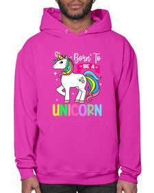 born to be a unicorn 72# - unicorn- Hoodie