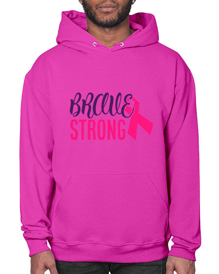 brave strong Style 15# - breast cancer- Hoodie
