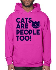 cats are people too - cats- Hoodie