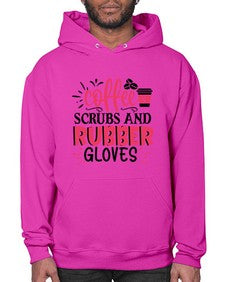 coffee scrubs and rubber gloves Style 663# - nurse- Hoodie