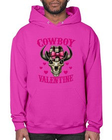 cowboy valentine western valentine 349# - western- Hoodie