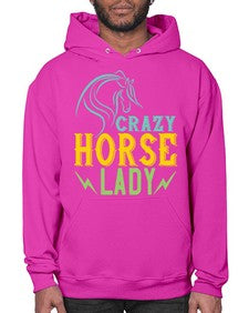 crazy horse lady Style 10# - horse- Hoodie