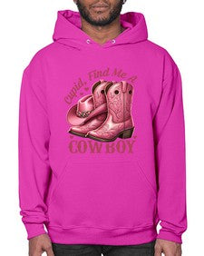 cupid find me a cowboy western 359# - western- Hoodie