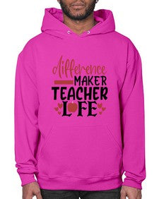 difference maker teacher life Style 120# - teacher- Hoodie