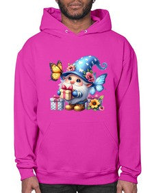 gnome with butterfly 03# - gnome- Hoodie