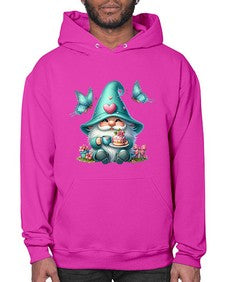 gnome with butterfly 14# - gnome- Hoodie