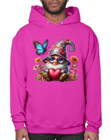 gnome with butterfly 17# - gnome- Hoodie