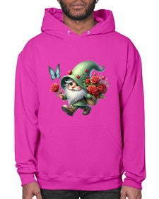 gnome with butterfly 24# - gnome- Hoodie