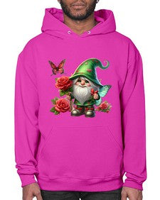gnome with butterfly 26# - gnome- Hoodie