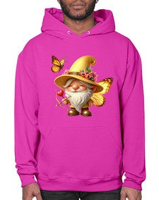 gnome with butterfly 27# - gnome- Hoodie