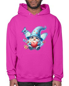 gnome with butterfly 28# - gnome- Hoodie