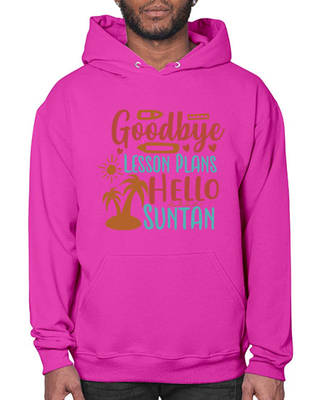 goodbye lesson plans hello summer 104# - summer- Hoodie