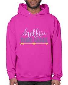 hello third grade 339# - third grade- Hoodie