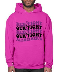 her fight is our fight alzheimer s 156# - alzheimers- Hoodie