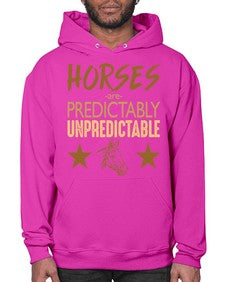 horses are unpredictable - horse- Hoodie