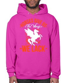 horses give us the wings we lack Style 4# - horse- Hoodie
