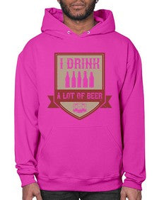 i drink a lot of beer 1102# - beer- Hoodie