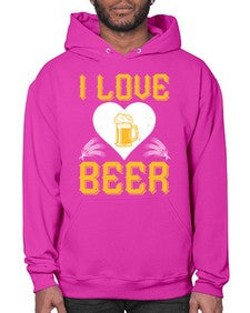 i love beer 1135# - beer- Hoodie