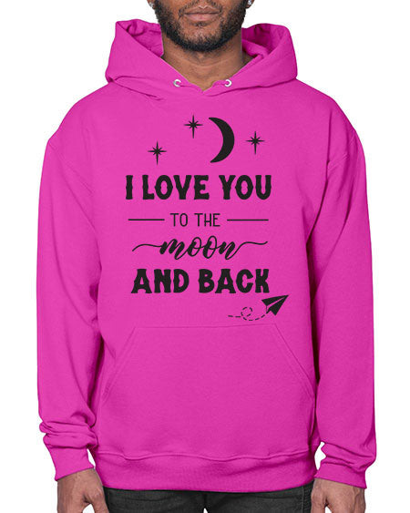 i love you to the moon and back 5# - moon- Hoodie