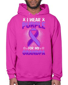 i wear purple for grandpa 172# - alzheimers- Hoodie