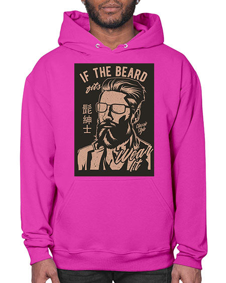 if the beard fits wear it cs 151# - bears - animals- Hoodie
