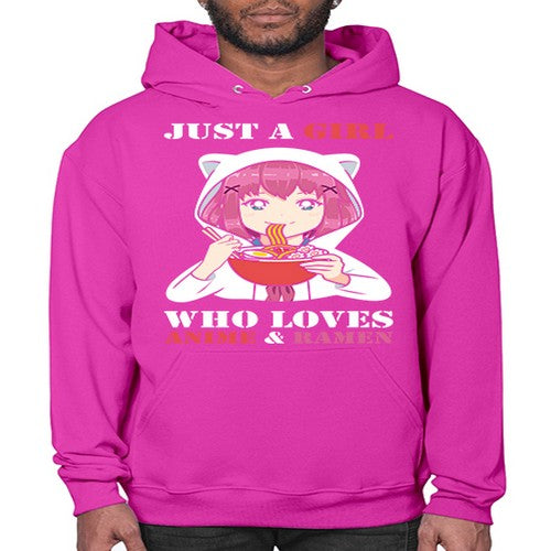 just a girl who loves anime and ramen258# - anime- Hoodie