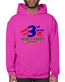 look out third grade 510# - third grade- Hoodie