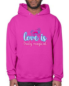 love is truly magical 271# - unicorn- Hoodie