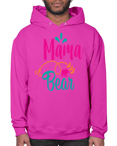 mama bear 183# - bears - animals- Hoodie
