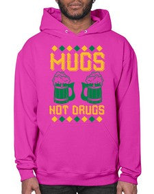 mugs not drugs 1408# - beer- Hoodie