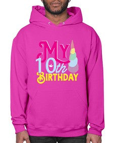 my 10th birthday 251# - unicorn- Hoodie