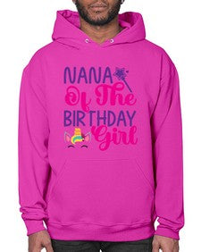 nana of the birthday girl 328# - unicorn- Hoodie