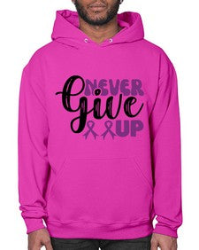 never give up 198# - alzheimers- Hoodie