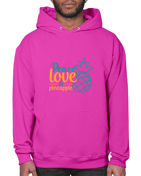 peace love pineapple Style 82# - summer- Hoodie