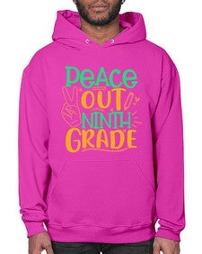 peace out nineth grade 637# - nineth grade- Hoodie