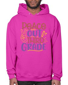 peace out third grade 645# - third grade- Hoodie