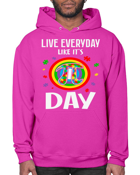 pi day autism puzzle math 111# - autism- Hoodie
