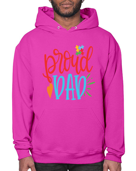 proud dad Style 36# - autism- Hoodie